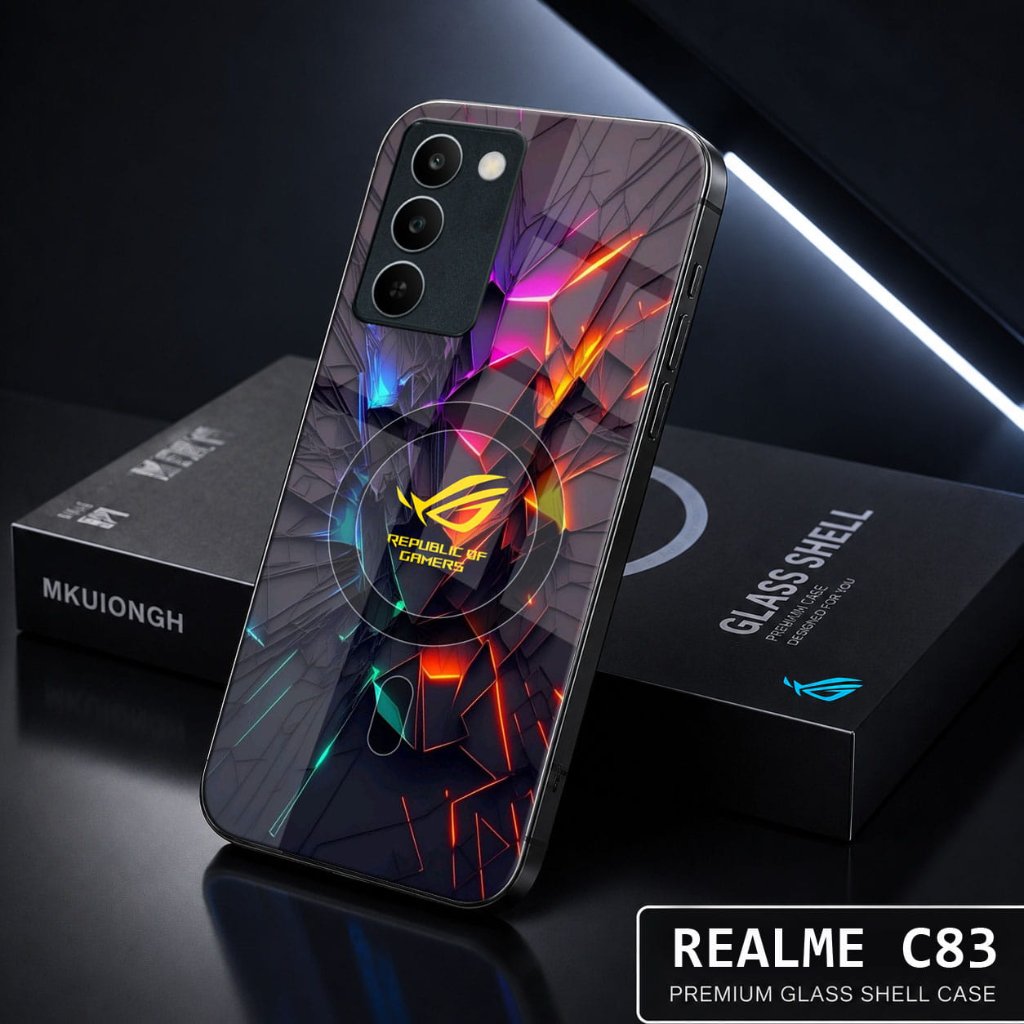 HP REALME C83 SoftCase เคสโทรศัพท์เคลือบเงาแก้ว REALME C83 - N106