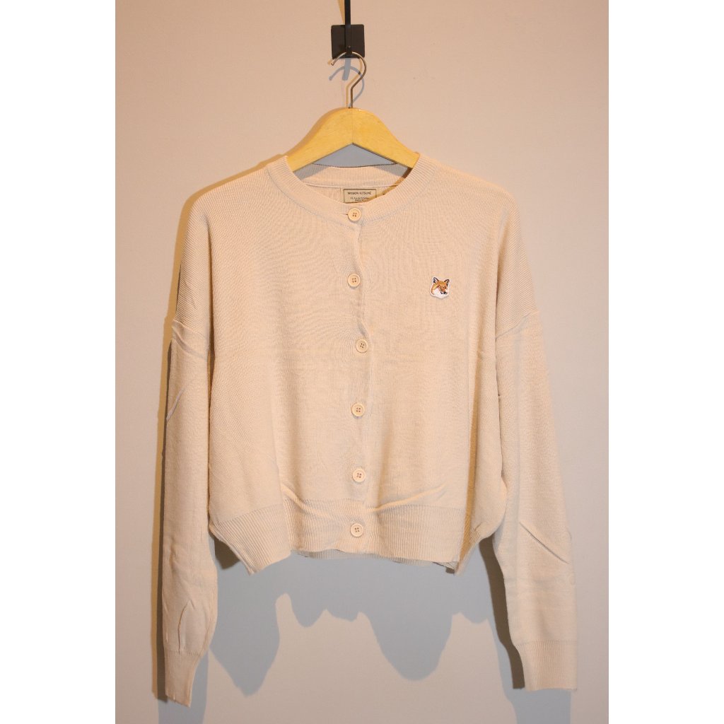 Maison Kitsune Crop เสื้อไหมพรม