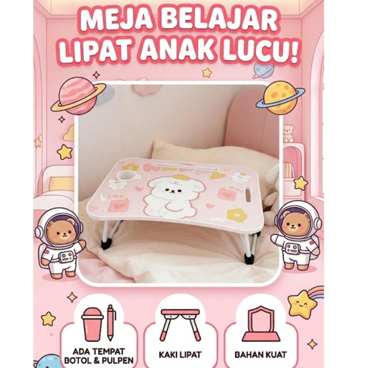 วัน 9.9 // CHILDRENS STUDY TABLE ขนาด 60X40 / FOLDING TABLE / CHARACTER TABLE