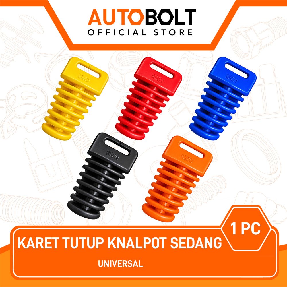 MERAH Universal กลางฝาครอบไอเสียยางสําหรับ Beat คาร์บูเรเตอร์ FI Street Pop eSP & Vario 125 150 160 