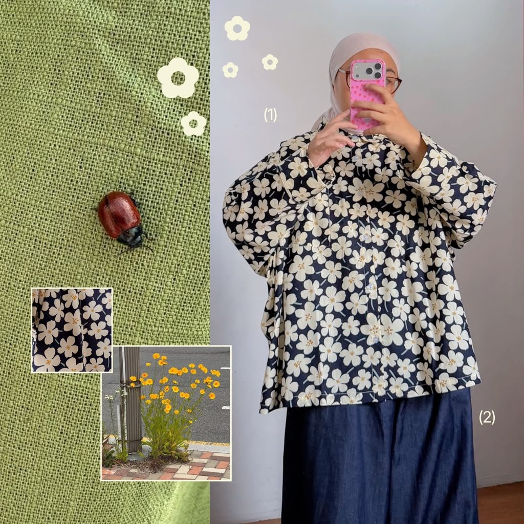 KEMEJA SEKAIN HAERIN 2.0 - เสื้อเชิ้ตผู้หญิง Oversize น่ารัก Oversize Poplin เสื้อเชิ้ตแขนยาว Unisex