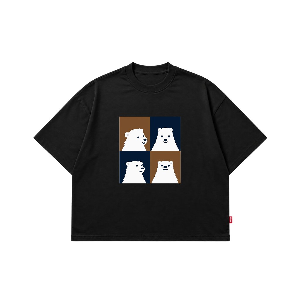 Abbsi Kids Short Sleeve Boxy I Kids T-Shirt - Bear