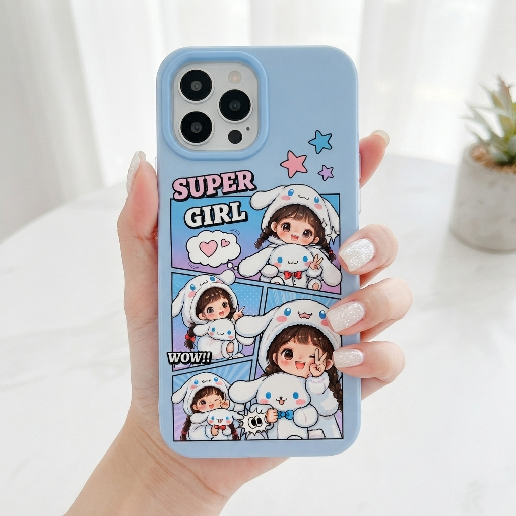 [MYCASEIND] Super Girl Jelly Case พิมพ์ redmi 10 10c 12 12c 13 13x 13c poco c65 14c c75 15c 8 9 9a 9