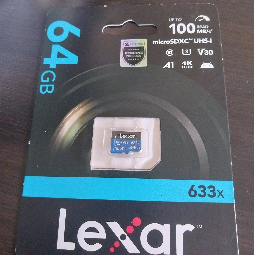 LEXAR Lexus 64gb blue microsd ซีลเดิมใหม่