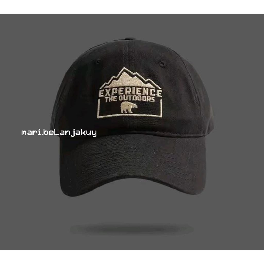 DISTRO HATS หมวกผู้ชาย DISTRO HATS BASEBALL HATS EMBROIDERED POLOCAP HATS EXPERIENCE THE OUTDOORS