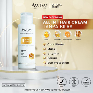 Awday Conditioner / Haircream All In One Tanpa Bilas Original 100% BPOM HALAL