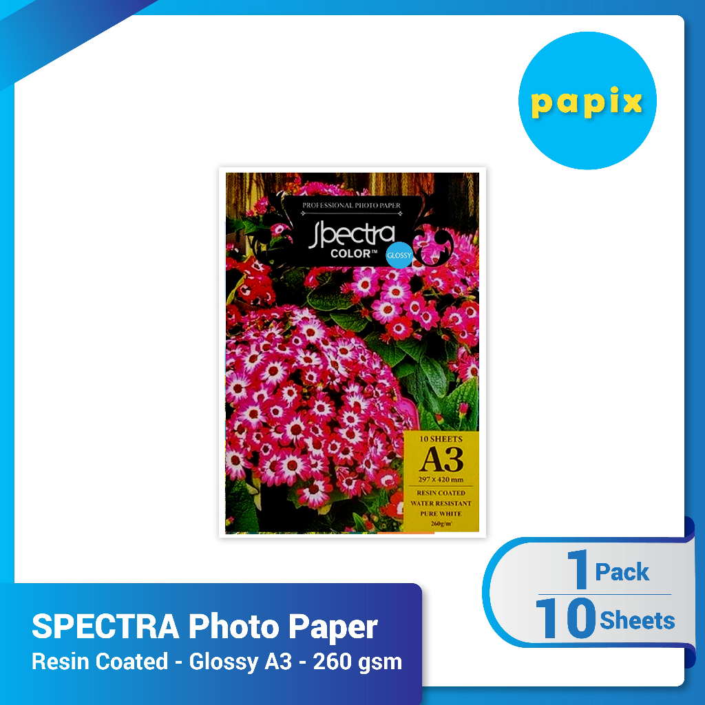 Spectra Inkjet Paper RC Glossy A3 – 260 แกรม