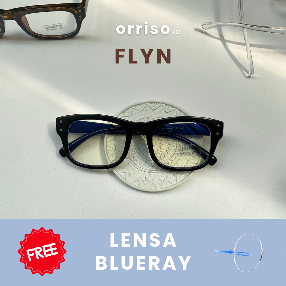 Orriso - Flyn Square Frame Bold Blueray Min/ Plus/ Cyl แว่นตา Unisex สําหรับผู้ชาย/ผู้หญิง