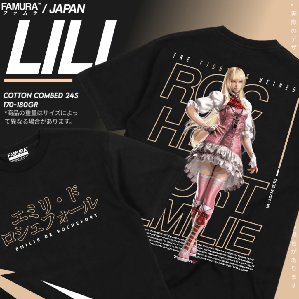 FIMURA Graphic T-Shirt Game Shirt Lili Rochefort Tekken 8