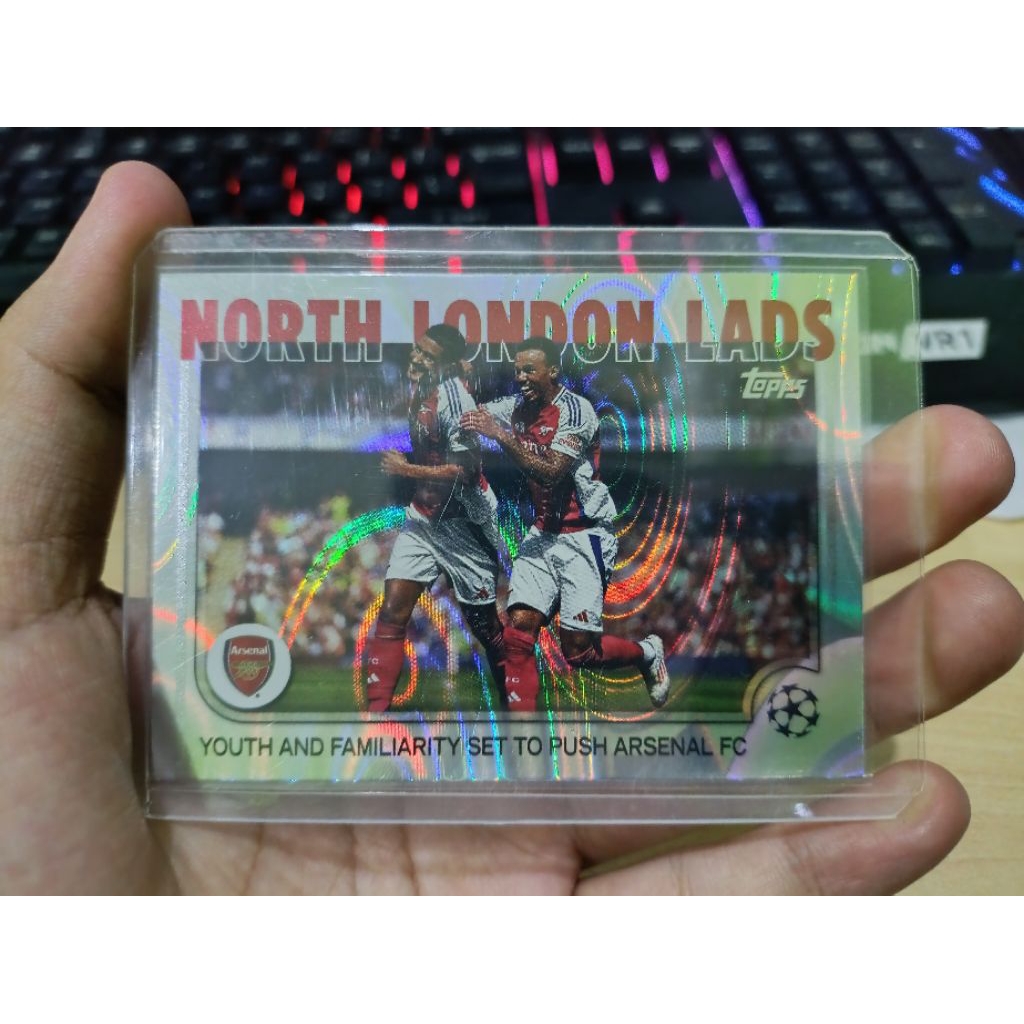North London Lads 2024 Topps UEFA Club Competitions 187 Arsenal Football Card