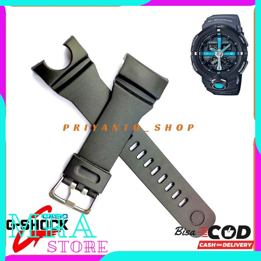 Casio G-Shock GA-500 G-Shock GA 500 G-Shock GA500 สายนาฬิกายางสีดํา