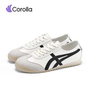 COROLLA Tiger-66 Sepatu Sneakers Wanita Kuliah Main Olahraga Sepatu Gym Outdoor Tali Multifungsi Putih Biru Coklat Pink