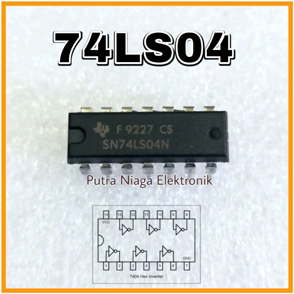 IC 74LS04 Hex Inverting Gate Logic TTL 7404 SN74LS04 SN74LS04N