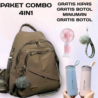 Tas Ransel Wanita Multifungsi Anti Air Multifungsi Bisa Selempang Dan Gendong Bahu Tas Sekolah Untuk Anak Remaja Perempuan Kekinian Bahan Lembut Tidak Kaku Tas Ransel Sekolah Perempuan