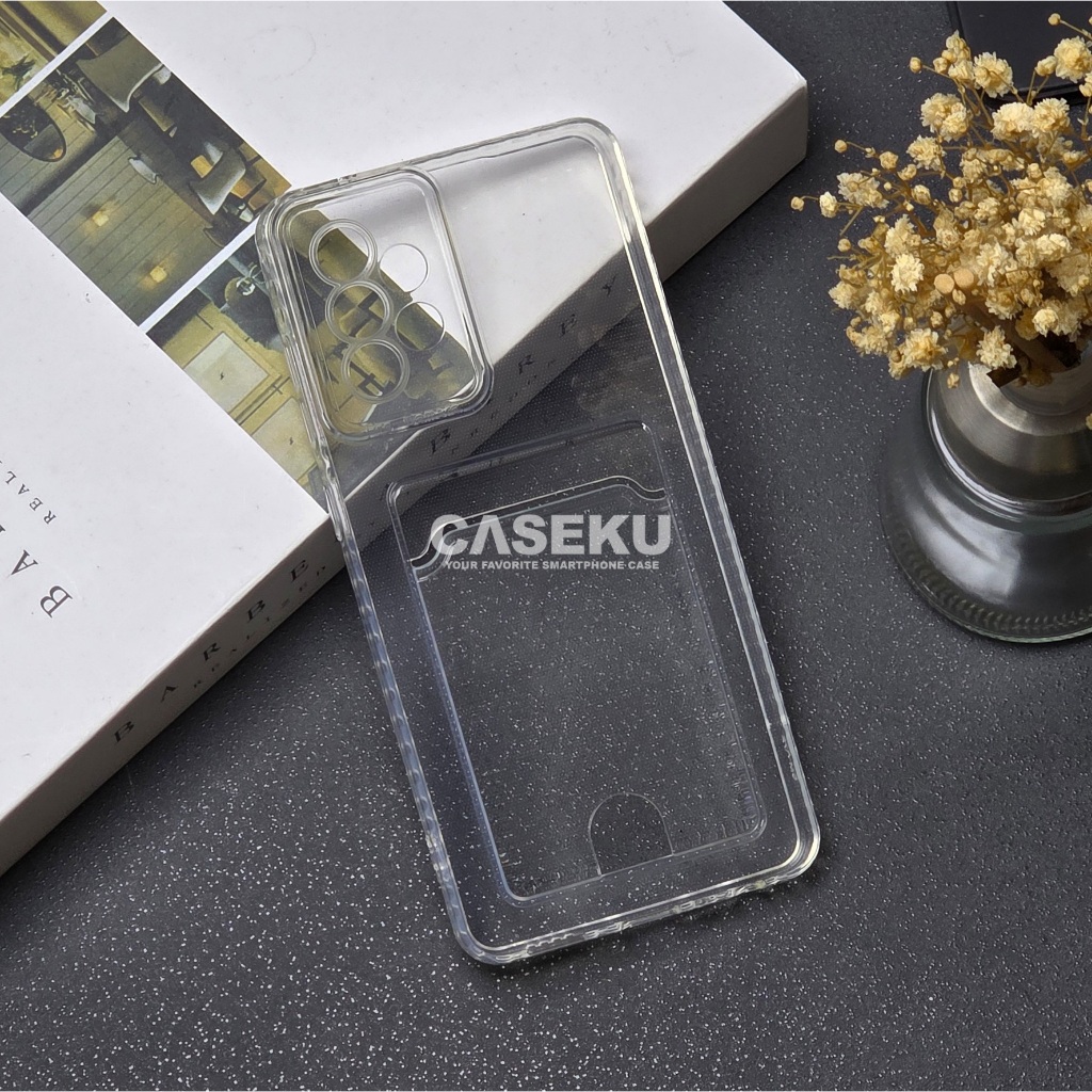Card Case Clear/Clear Card Slot Case Samsung A71 Samsung A72 Samsung J2 Prime Samsung J6 Plus Samsun