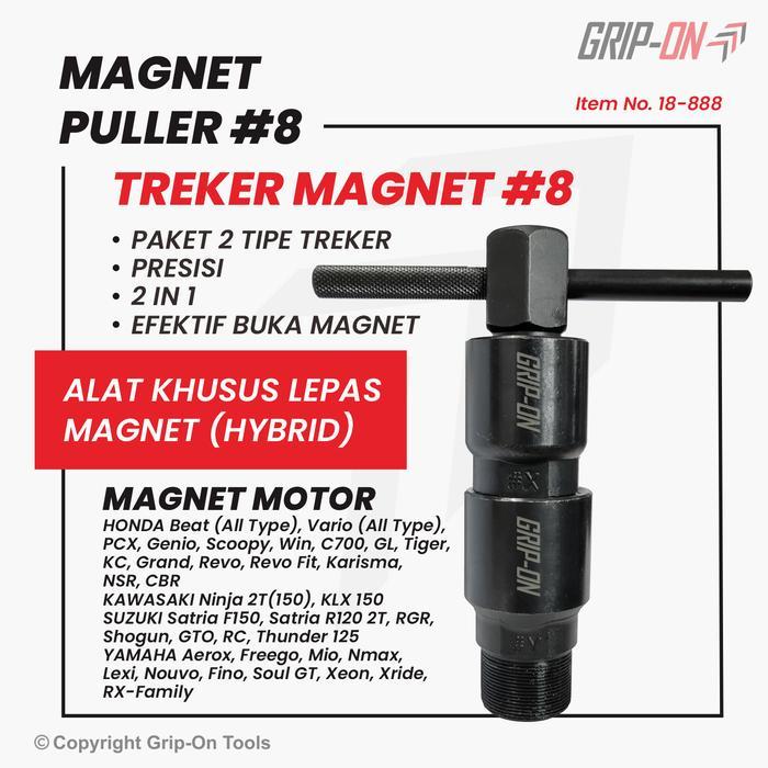 18-888 GRIP-ON MAGNET PULLER 8 HYBRID TRACKER MAGNET 2 ประเภทมัลติฟังก์ชั่น