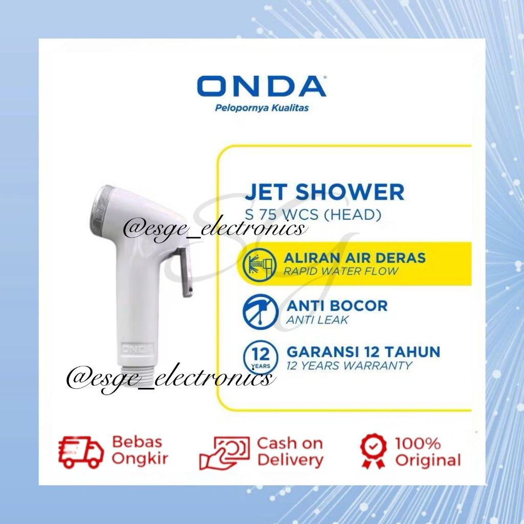 ต้นฉบับ JET อาบน้ําล้าง ONDA BIDET ONDA JET COSET ONDA JET SHOWER SPRAY ONDA