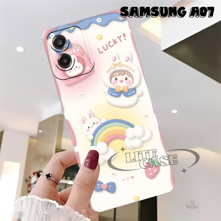 SAMSUNG [LCR58]ซิลิโคนยืดหยุ่นSamsung A07 A17 A16 A15 A14 A13 A12 A11 ปลอกยืดหยุ่นProCamera Cool Mot