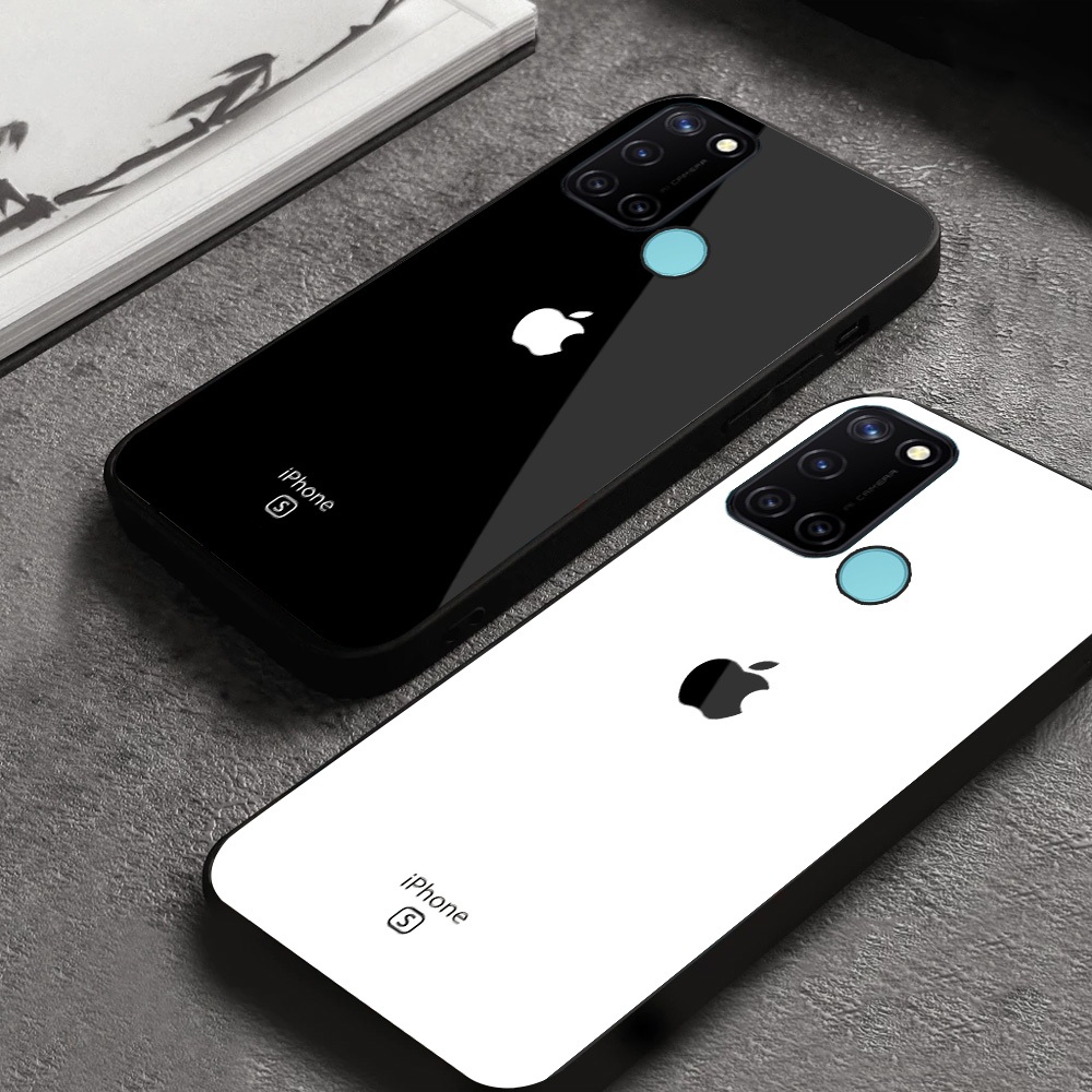 Realme 7i C17 สําหรับ Hp Casing Case Hp Glossy Cassing Logo M43 แก้วเคสโทรศัพท์ Kesing Cesing