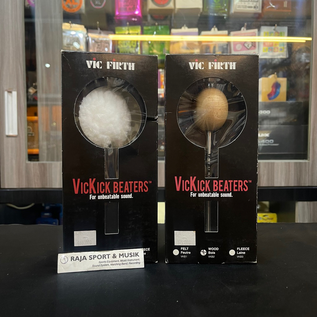 VIC FIRTH BEATER DRUM - KICK DRUM WOOD VKB2 FLEECE VKB3 - ต้นฉบับ