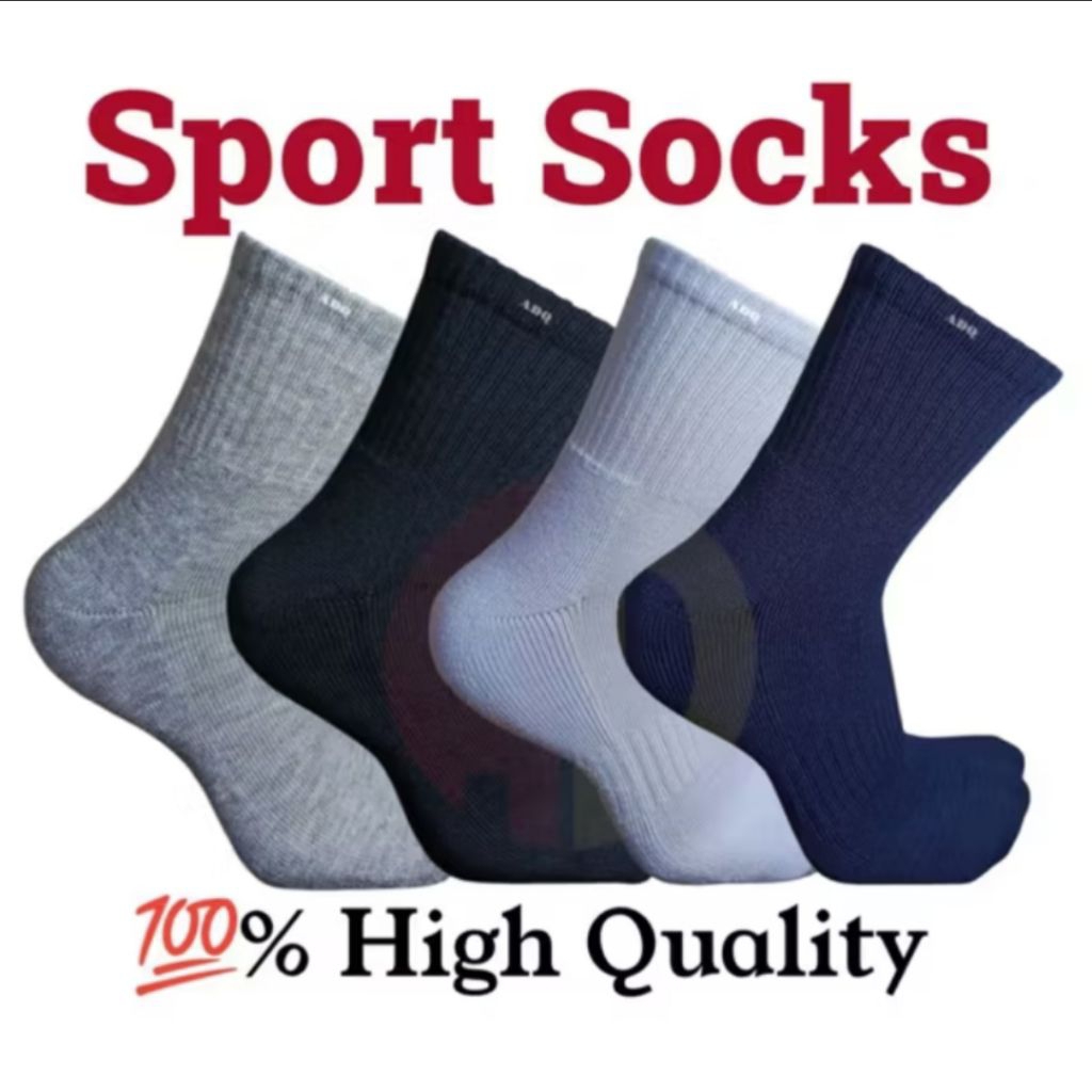 MATA SHORT PLAIN THICK SPORT SOCKS ABOVE ANKLE 3/4/PLAIN THICK SPORT