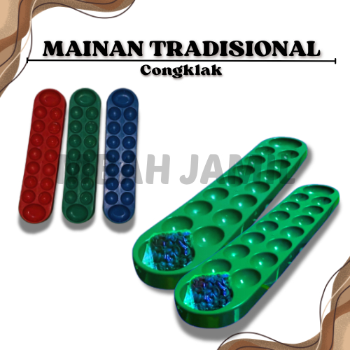 ของเล่นนักเรียนเก่า Congklak หรือ Dagon ทําจากพลาสติกคุณภาพ SNI - CK02