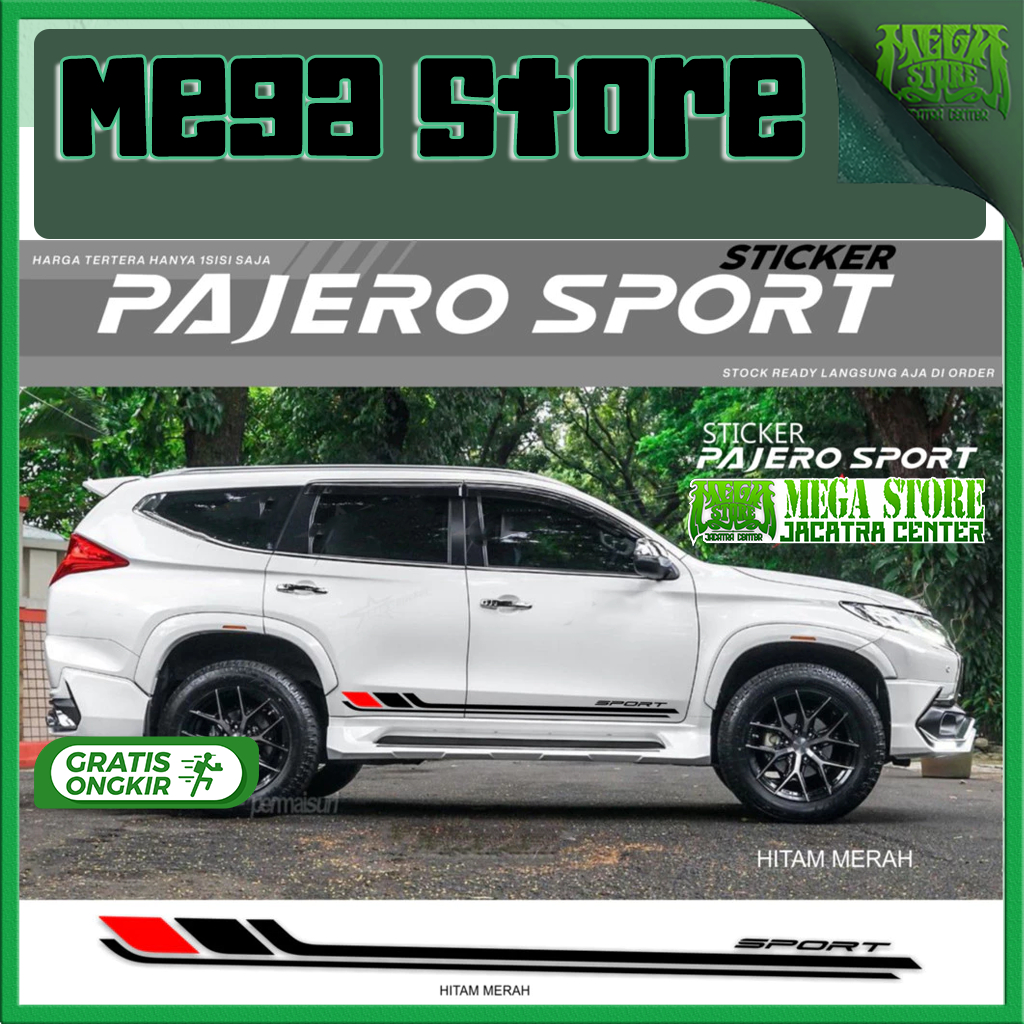 MITSUBISHI MEGASTORES การเปลี่ยนแปลงของสติ๊กเกอร์ Pajero Sport, อุปกรณ์เสริมมิตซูบิชิ Pajero Sport, 