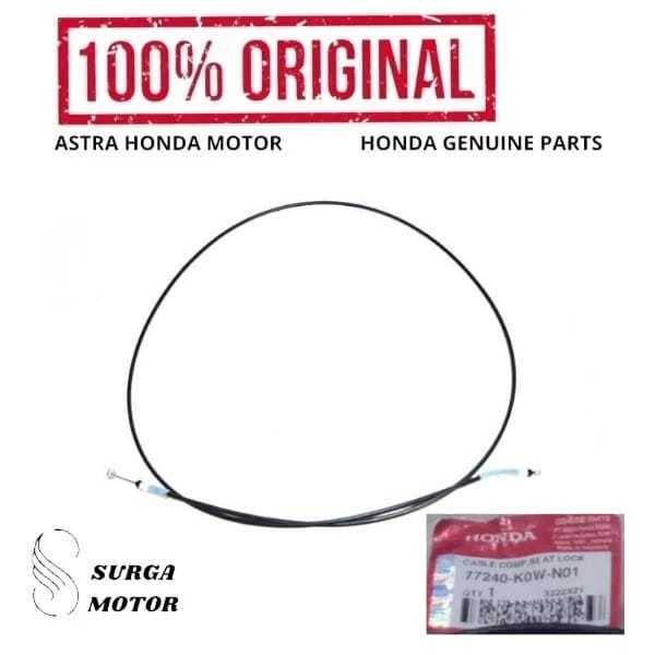 สายล็อคเบาะรถจักรยานยนต์ Honda ADV 150 2019 2020 2021 2022 77240K0WN01 77240-K0W-N01 สาย Comp,ที่นั่