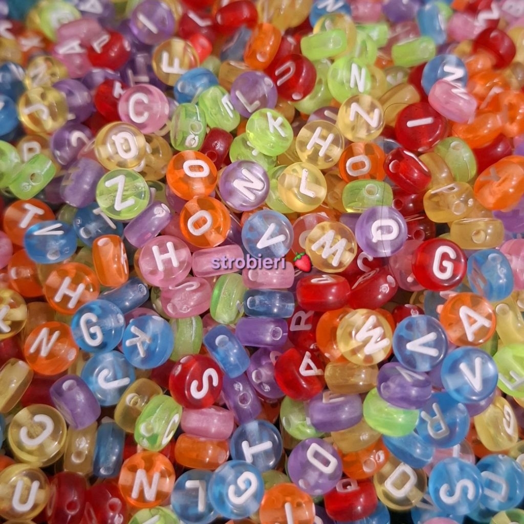 WHOLESALE VARIOUS ALPHABET BEADS สําหรับงานฝีมือ