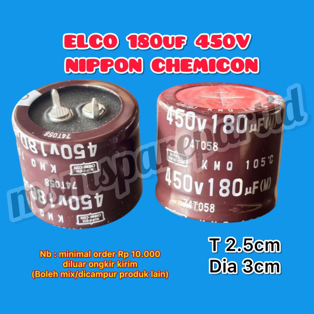 ELCO 180uf 450V NIPPON CHEMICCON