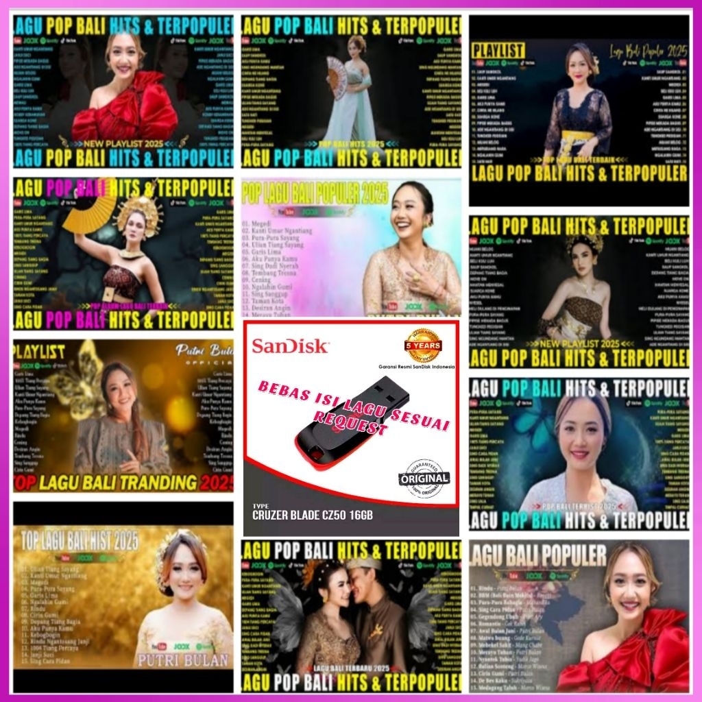 USB CAR MP3 BALI POP SONGS - USB CAR MP3 BALI DEGUNG SONGS - USB CAR - USB CAN BE USED ON DVD PLAYER