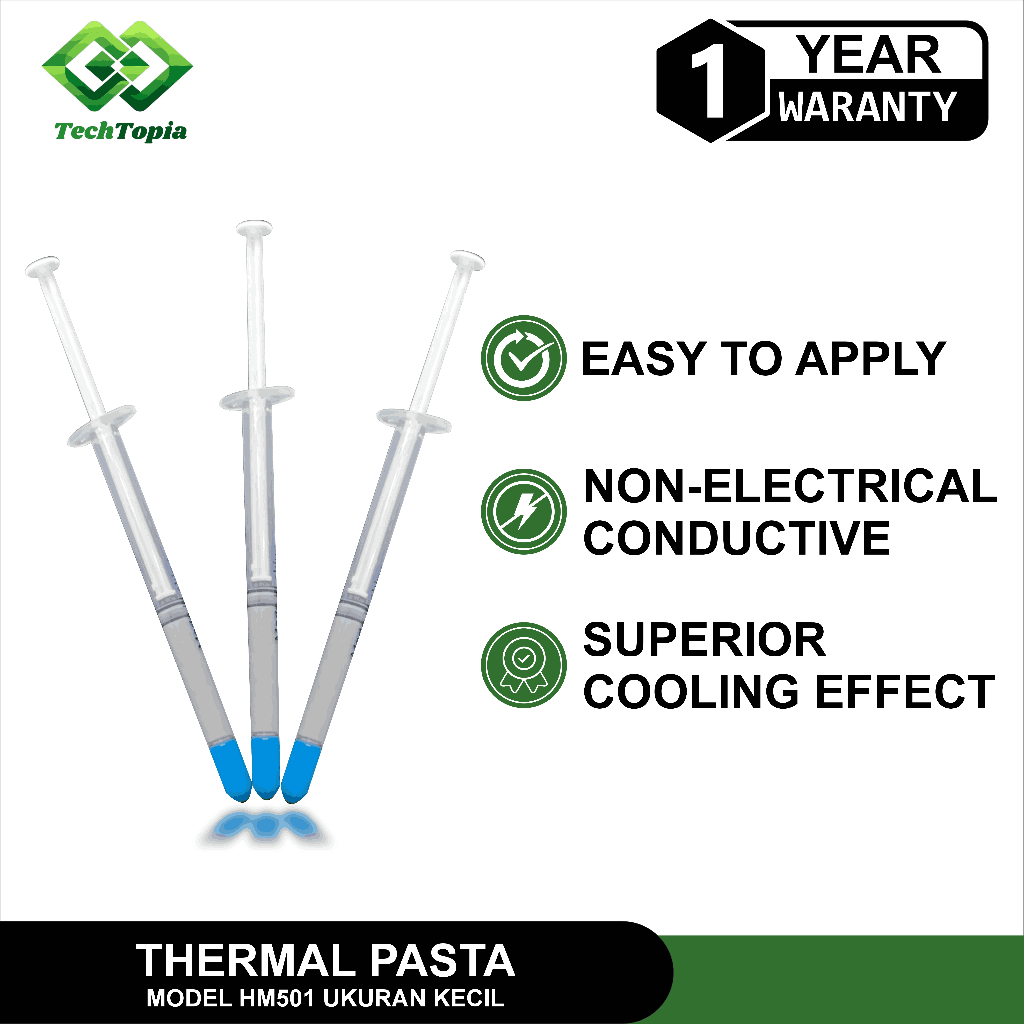 วางความร้อนเข็มฉีดยาขนาดเล็ก HM501 เนื้อหา 1 - 50 ชิ้นซิลิโคนน้ํามันคอมพิวเตอร์ CPU สําหรับ RAM