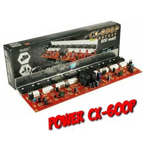 ชุด Power Amp CX-600 สเตอริโอ Heavy duty OCL เครื่องขยายเสียง 600W + ตัวป้องกัน CX-600P ควบคุมเสียง
