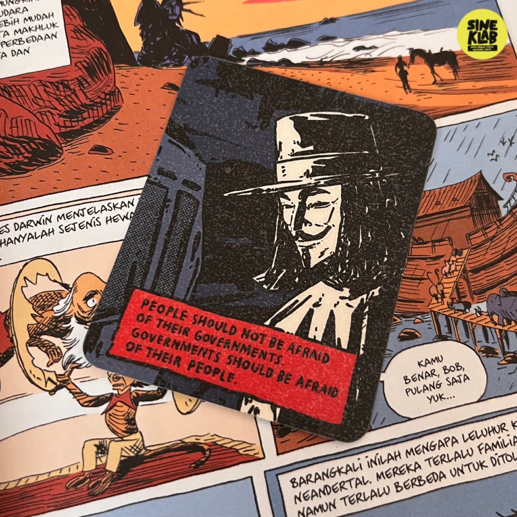 Sineklab - Sticker V FOR VENDETTA - Sticker Edition Film / Movie / Cinema / Series / Sticker Laptop