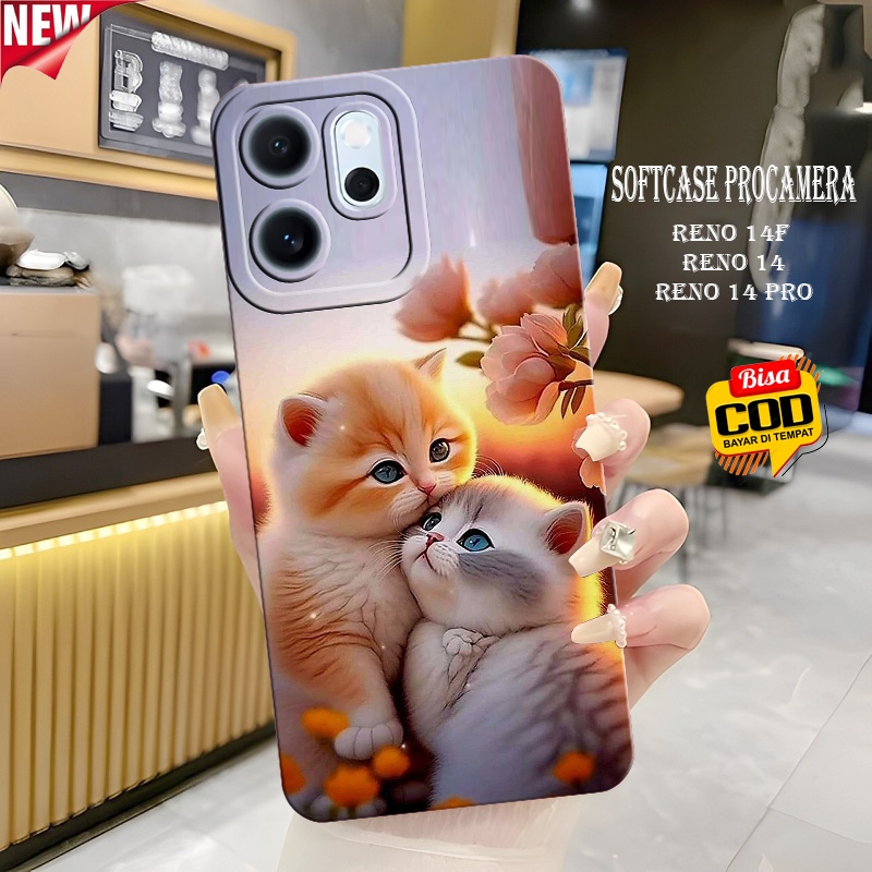 เคส HP Reno 14F - Reno 14 - Reno 14 Pro - Reno 13f - เคส Reno 13 - เคส Softcase แบบยืดหยุ่น - เคสแฟช