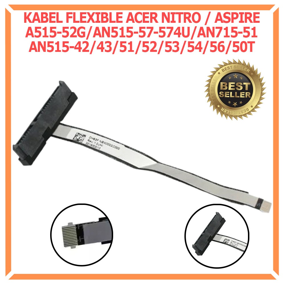 สาย Flex ยืดหยุ่น SATA SSD 12 Pin 12pin Acer Nitro 5 Aspire AN515-42 AN515-43 AN515-51 AN515-52 AN51