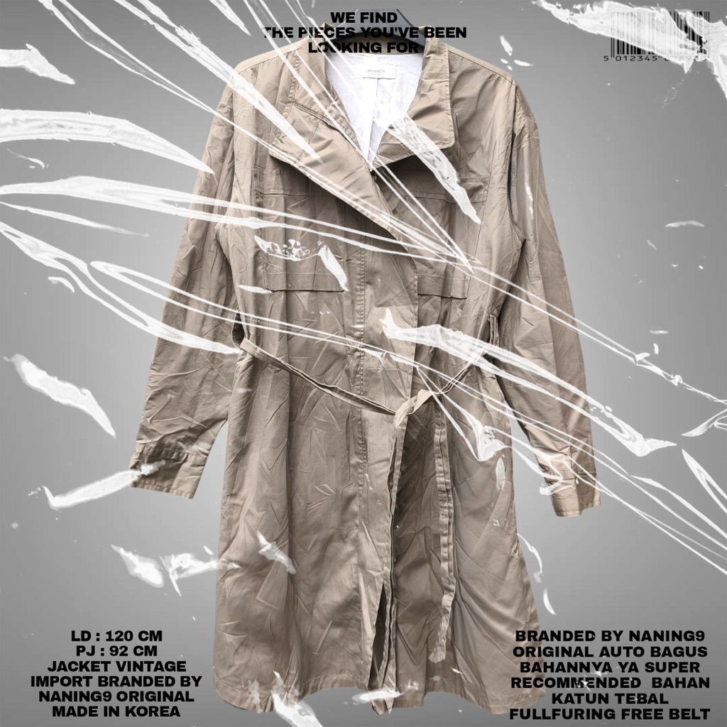 NANING9 ORIGINAL/JACKET PARKA นําเข้าพรีเมี่ยมเกาหลี LOOK/JACKET PARKA CHOCO BROWN COKSU นําเข้าสไตล