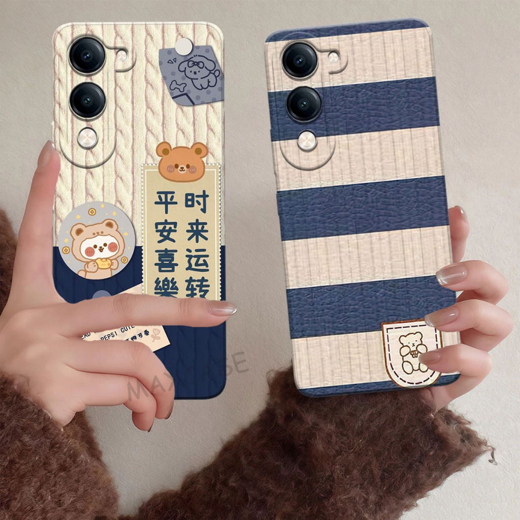 M0P Softcase Hp Vivo Y04S - เคส Vivo Y29S 2025 Happy Bear Motif - เคส Hp น่ารัก - เคส Hp ปัจจุบัน - 