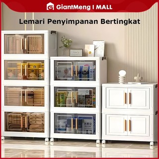 GiantMeng - Wardrobe Storage Lipat 2-5 Susun | Lemari Plastik Serbaguna untuk Pakaian