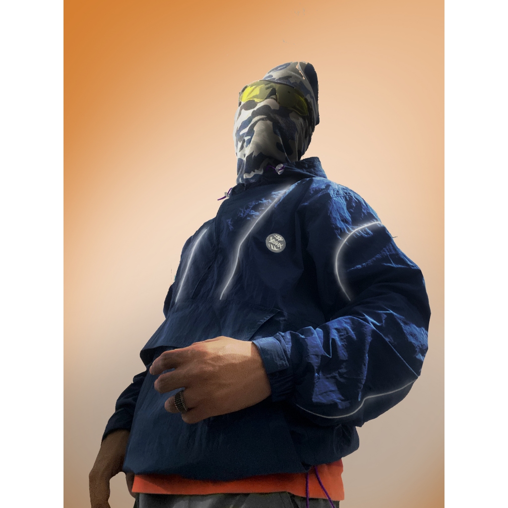 YEAHX Anorak Jacket สีน้ําเงินเข้ม