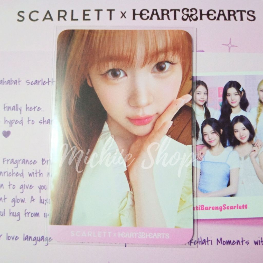 การ์ด Yeon Hearts2Hearts x Scarlett | การ์ดรูปถ่ายอย่างเป็นทางการของ Scarlett x Hearts2Hearts | PC S