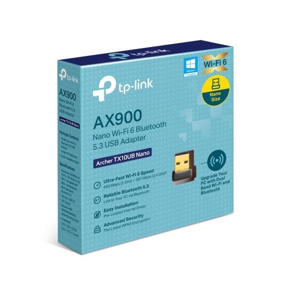 อะแดปเตอร์ WiFi TP-Link Archer TX10UB Nano AX900 Wi-Fi 6 Bluetooth 5.3 USB wifi6 tplink ax 900