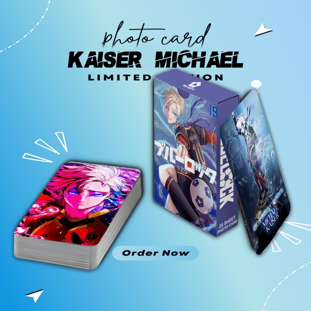 PHOTOCARD SET KAISER MICHAEL ANIME BLUE LOCK PREMIUM 25 แผ่น