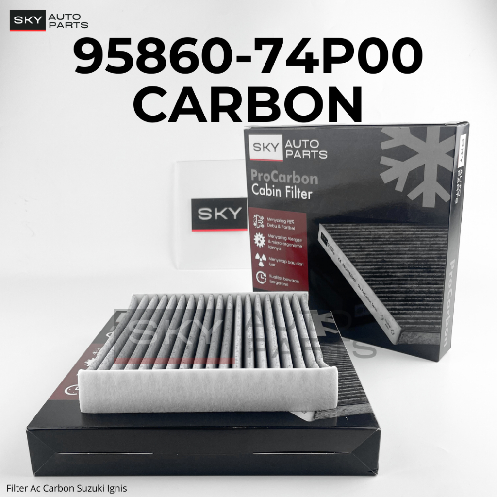 SKY Carbon Ac Cabin Filter สําหรับ Ignis ทุกปี | 95860-74P00C
