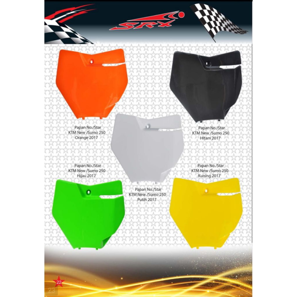 แผ่นตัวเลข Ktm 250 / ktm 85 / ktm 85 - SRX