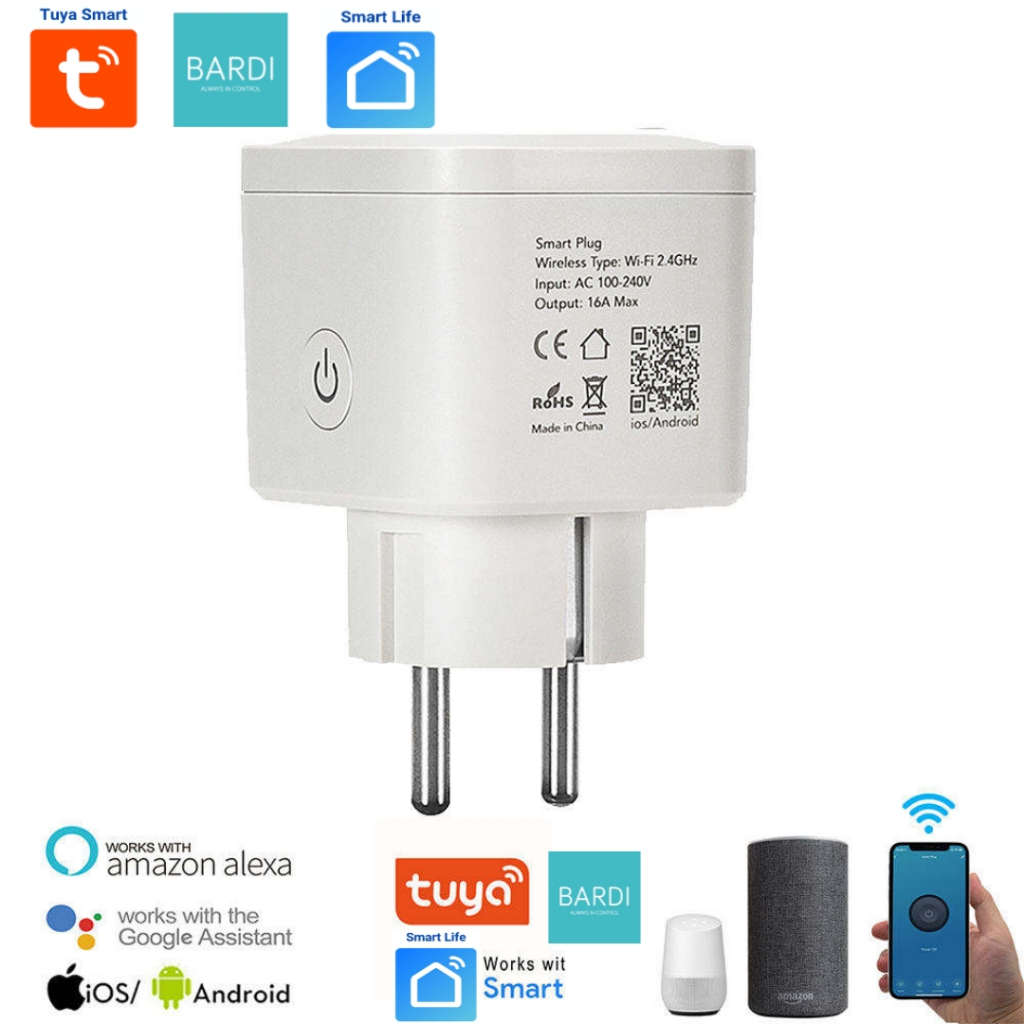 ปลั๊กอัจฉริยะ WiFi Energy Watt Meter Monitoring Timer SmartLife Tuya App