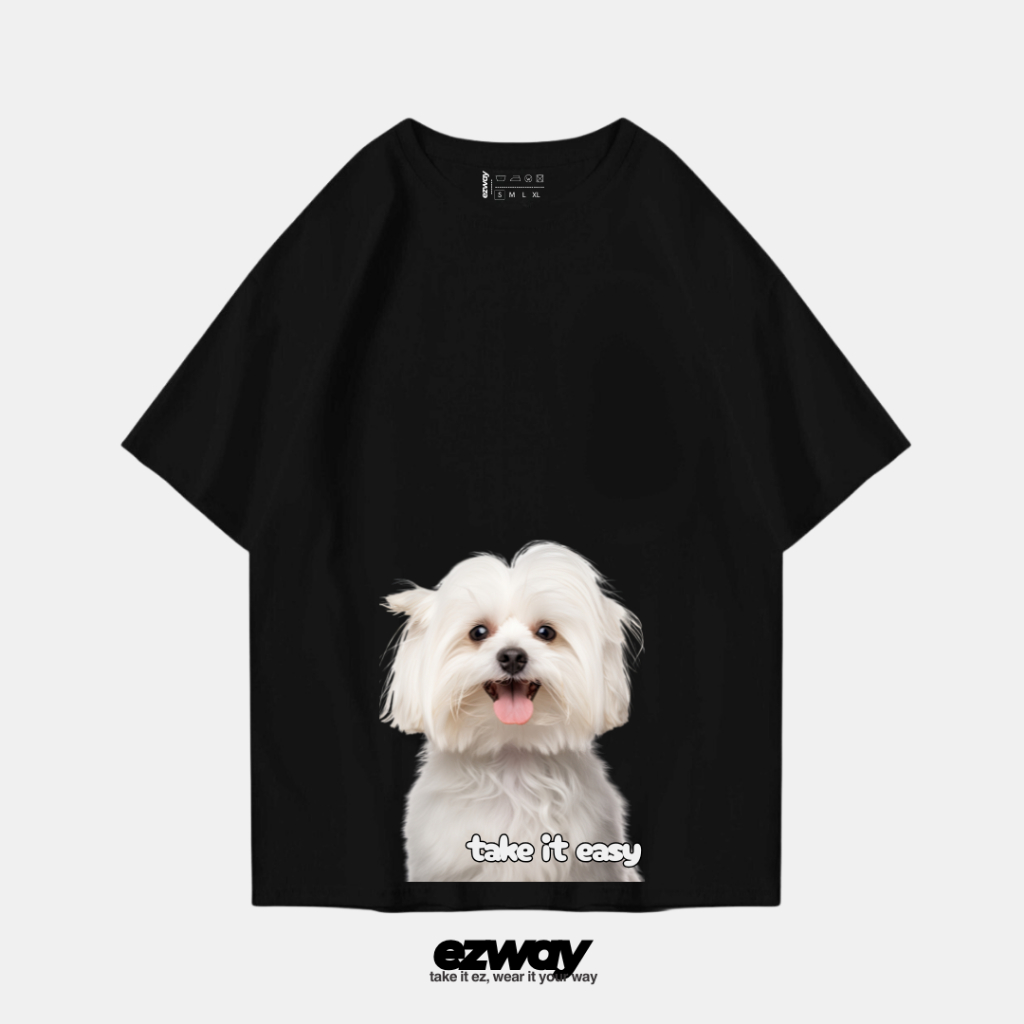 เสื้อยืด Ezway Oversize Matese Easy | เสื้อยืดโอเวอร์ไซส์ครอปเด็ก Unisex