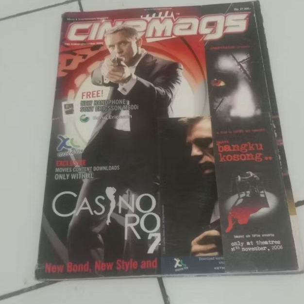 Original Cinemags Casino Royal Magazine มีจําหน่าย Royal and James Bond & Postcards