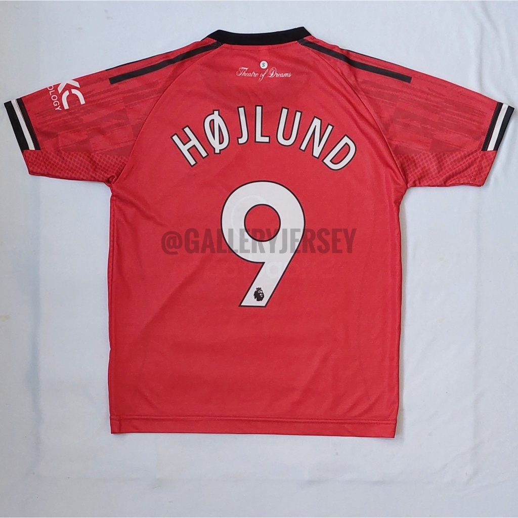 MERAH MAN UNITED JERSEY ชุดสําหรับเด็กบ้านพิมพ์สีแดง MANCHESTER UNITED JERSEY ชุดสําหรับเด็ก SEVEN S