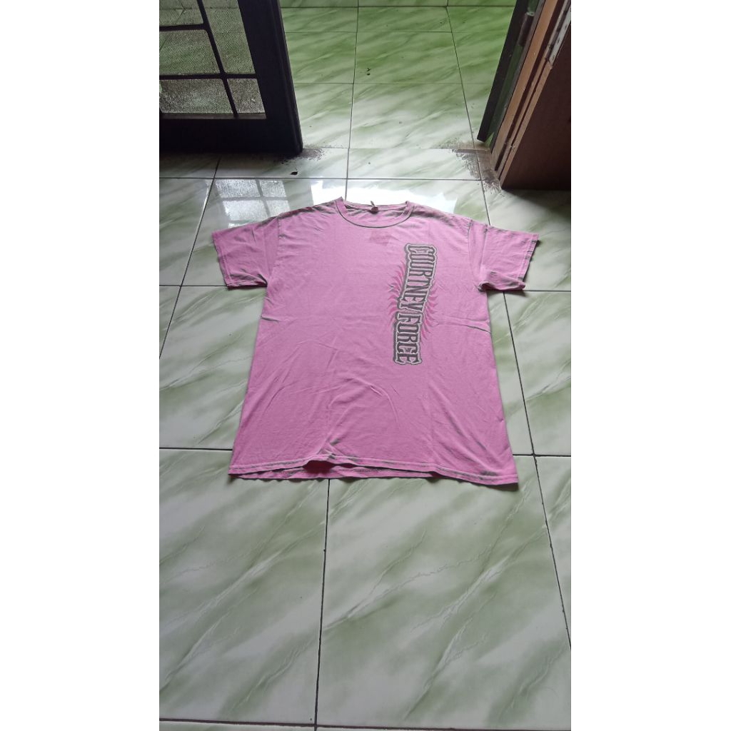 เสื้อยืด Vintage Courtney Force Nascar - Gildan Pink